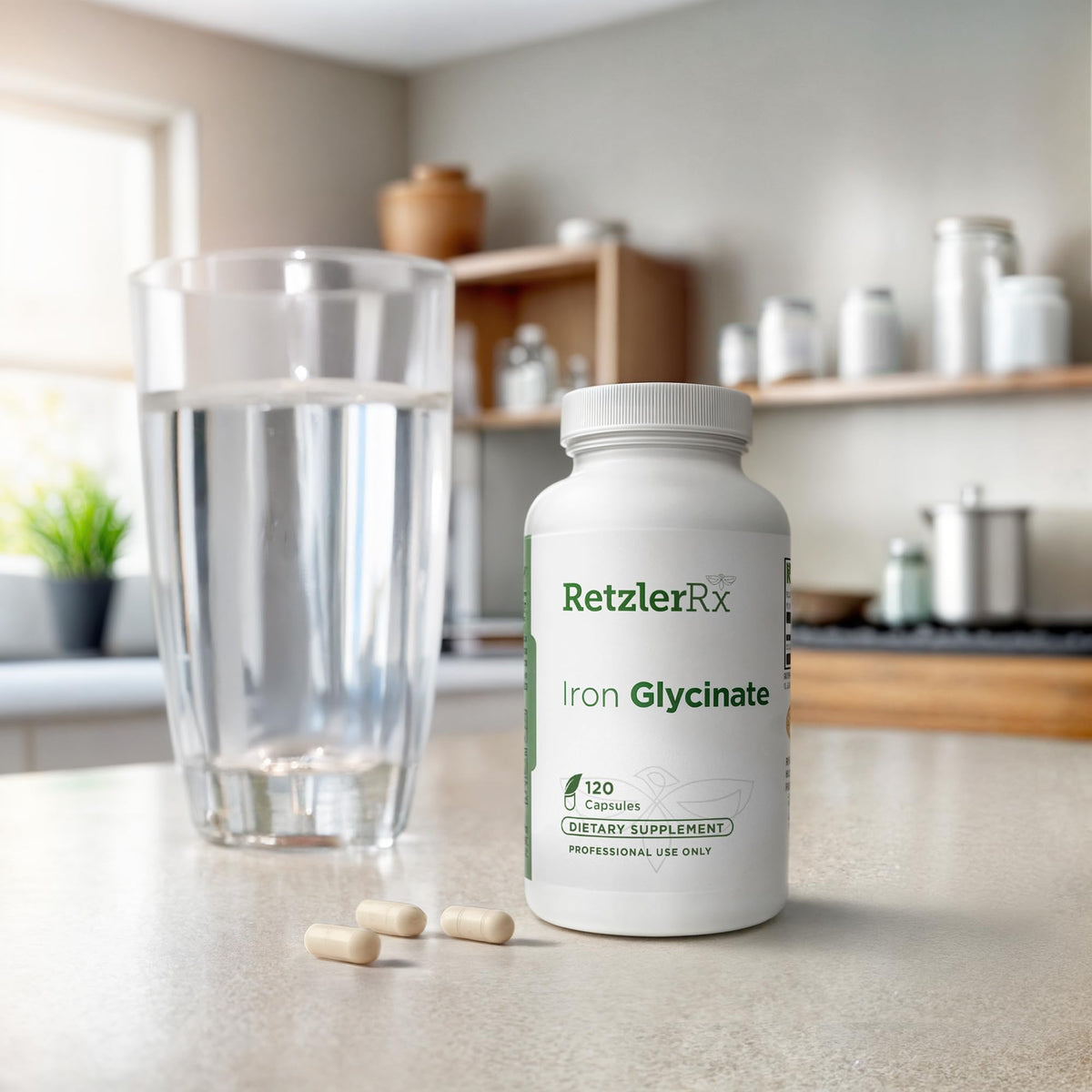 HormoneSynergy Iron Glycinate 29mg - 120 Vegetarian Capsules - image 3
