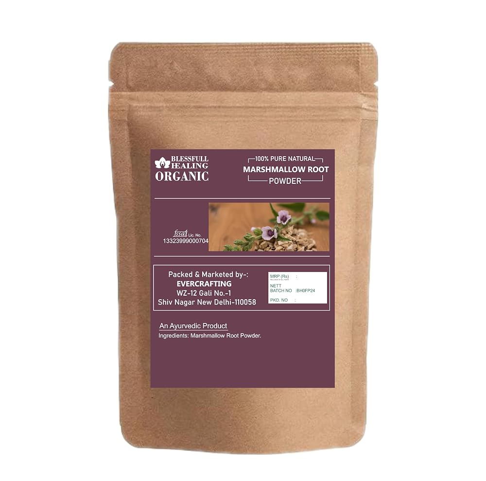 Blessfull Healing Organic Marshmallow Root Powder 100% Pure Natural