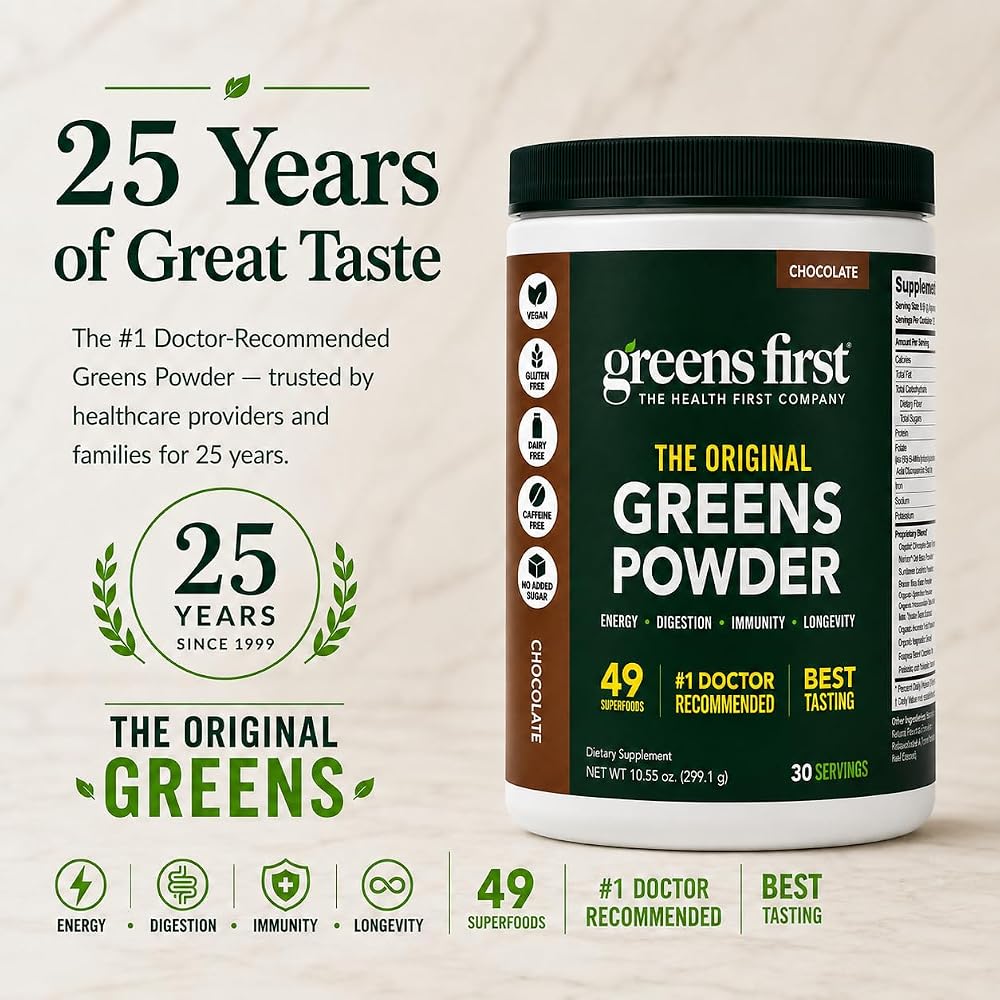 Greens First Original Greens Powder - 49 Superfoods - Organic Fruits - image 9