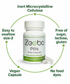 Zeebo Placebo Pills - Choose Tablet or Capsule Form