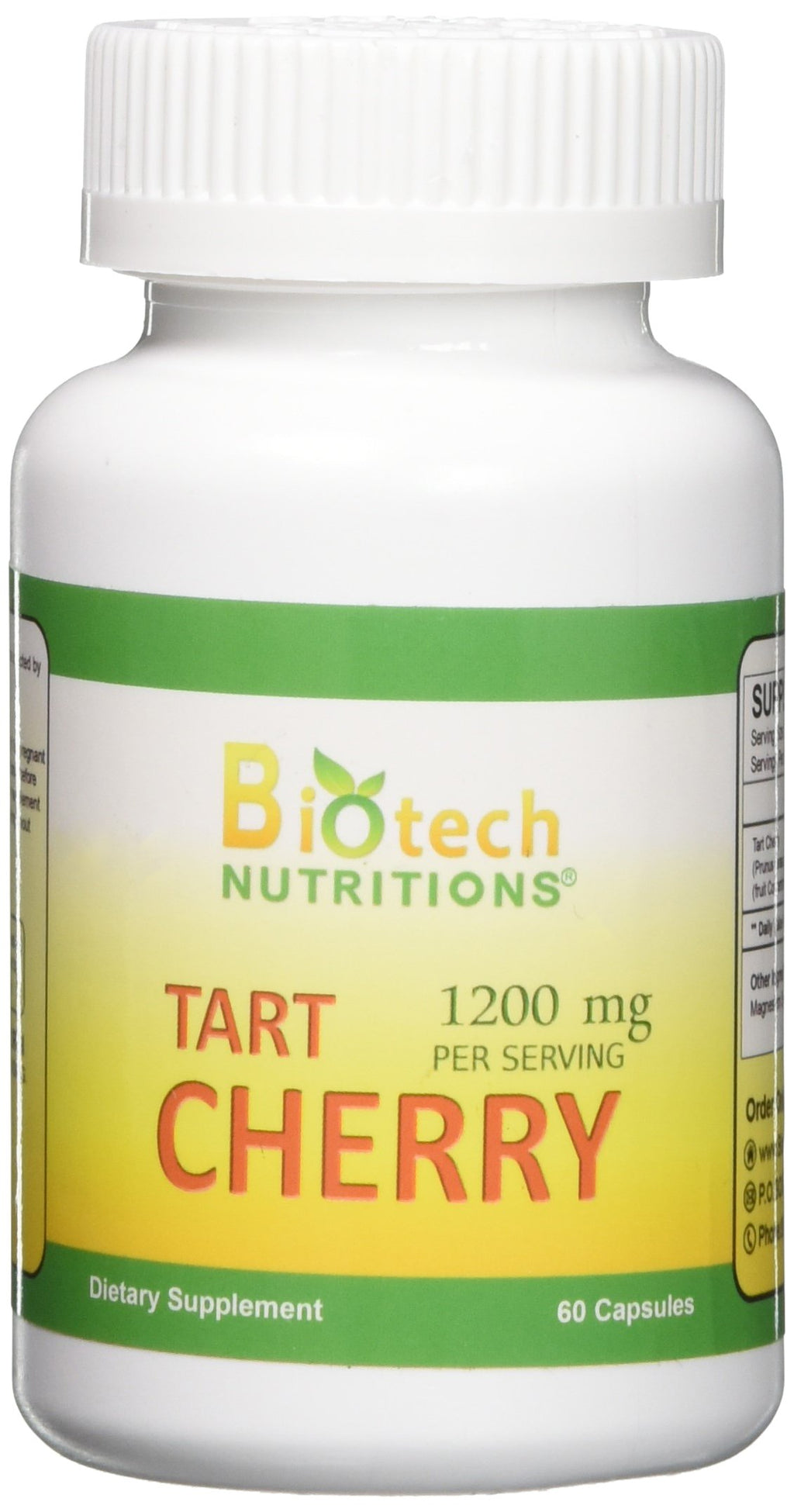 Biotech Nutritions Tart Cherry Vegetable Capsules - 60 Capsules
