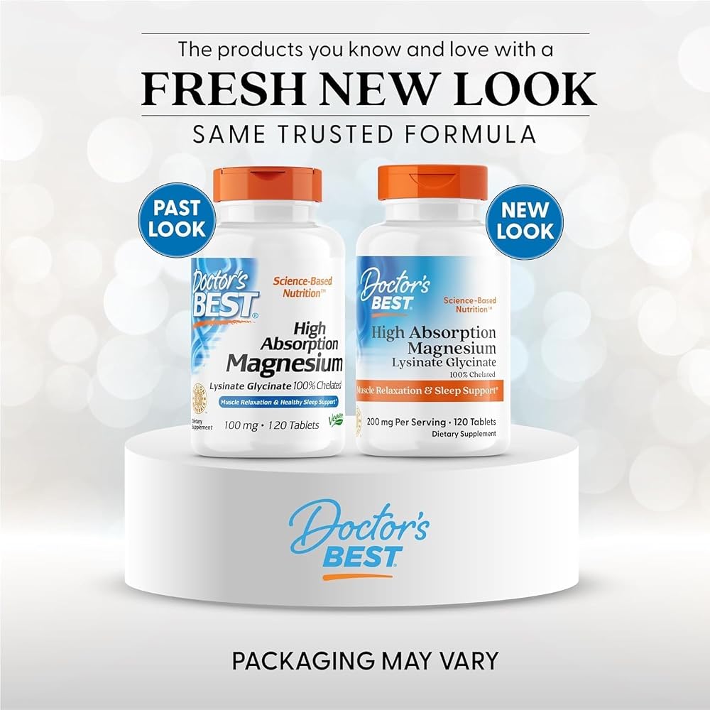 Doctor's BEST Magnesium Glycinate Lysinate for Sleep - 120 Tablets - image 2