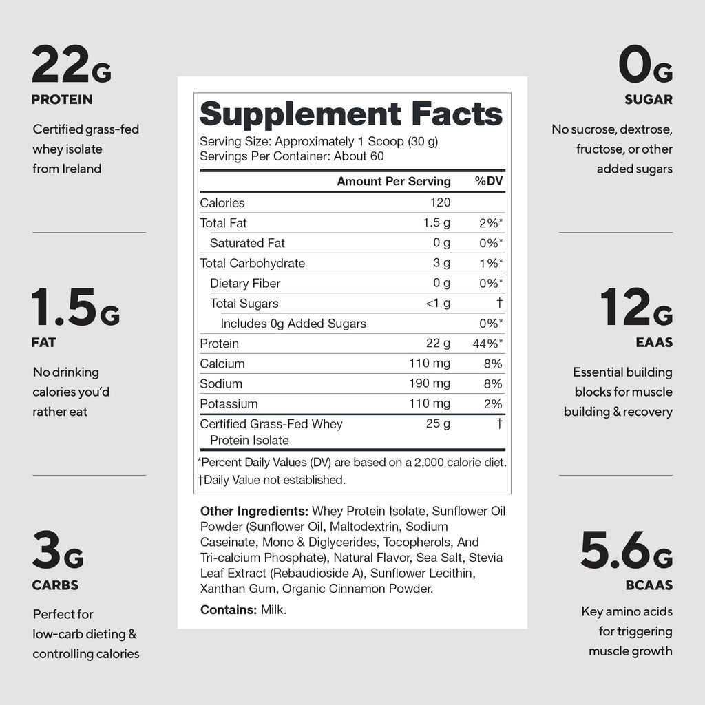 LEGION Whey+ Protein Whey Isolate from Grass Fed Cows - Whey Protein