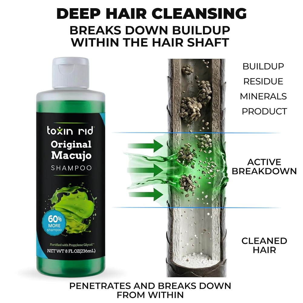 Toxin Rid Original Macujo Aloe Detox Shampoo, 8oz - image 5
