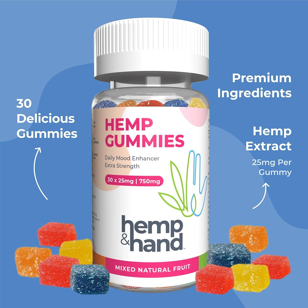 Hemp & Hand Hemp Gummies 750mg Extra Strength - 30 Count - image 2