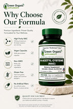 Green Organic Supplements' N-Acetyl Cysteine (NAC)