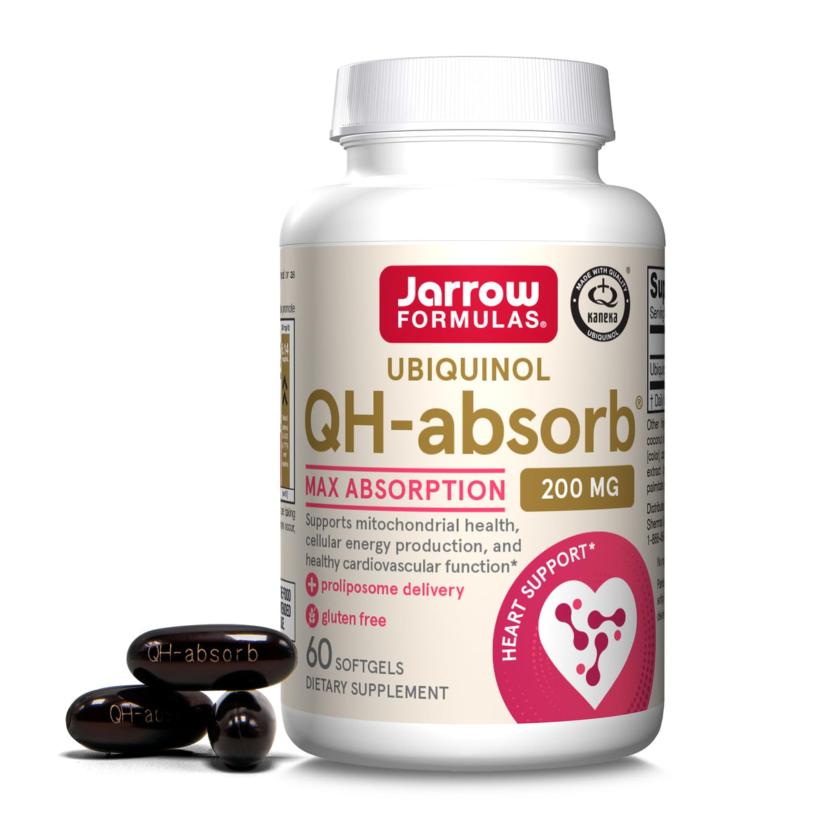 Jarrow Formulas QH-Absorb Co-Q10 200 mg - 60 Softgels
