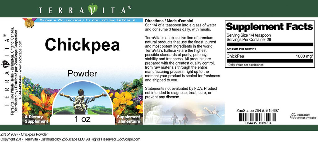 Terravita Chickpea Powder - 1 oz - image 2