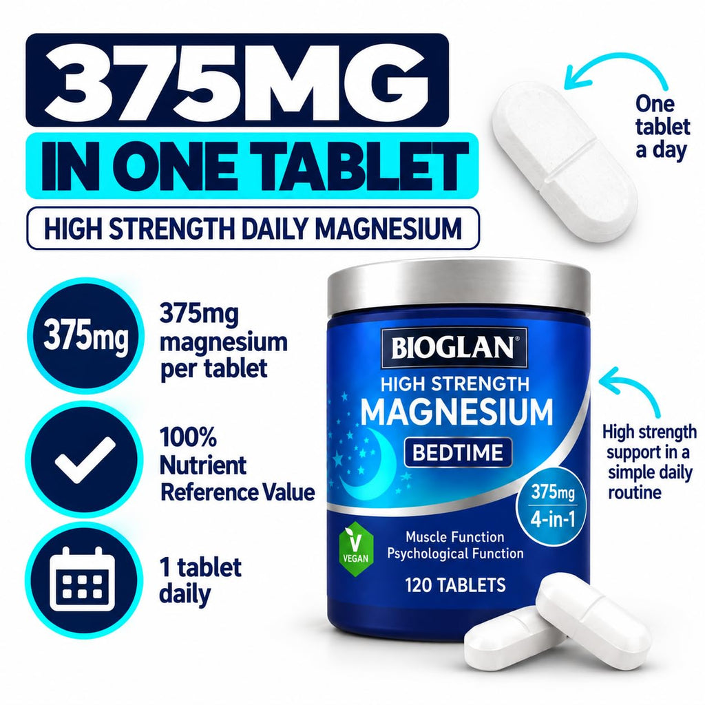 Bioglan Active Magnesium Tablets for Muscle Function - 120 Tablets - image 2