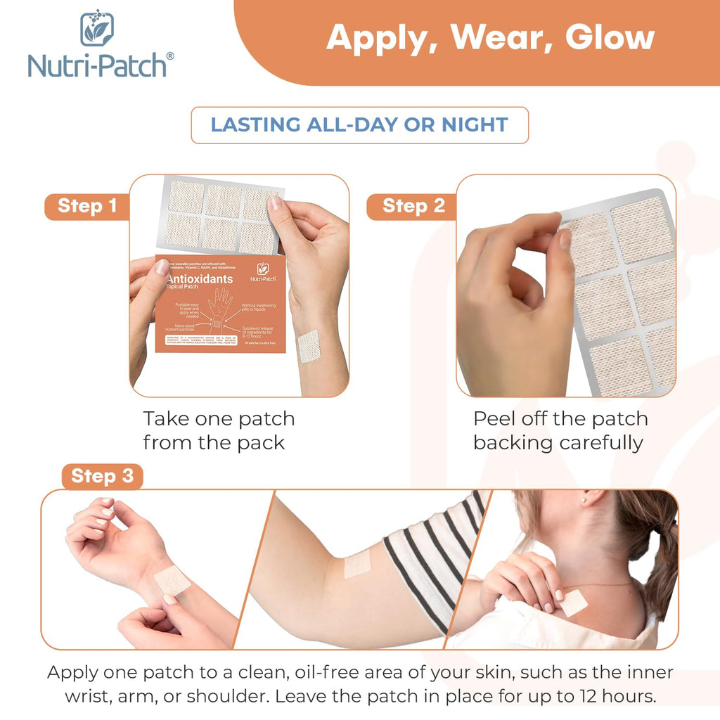 NUTRI-PATCH Glutathione Body Patches with CoQ10, NAC & Vitamin C - 30 Count - image 5