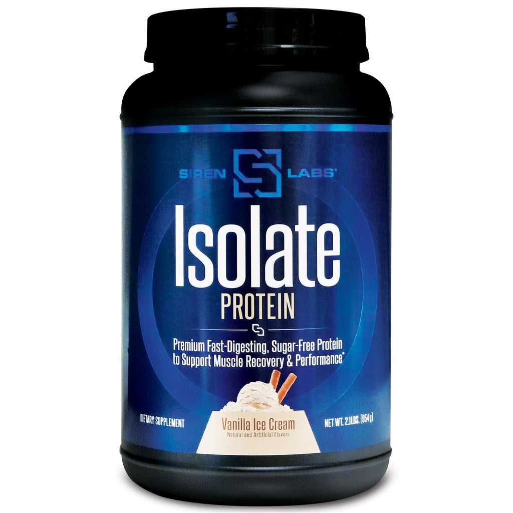SIRENLABS Isolate Premium Whey Protein Vanilla Ice Cream - 30 Servings - image 2