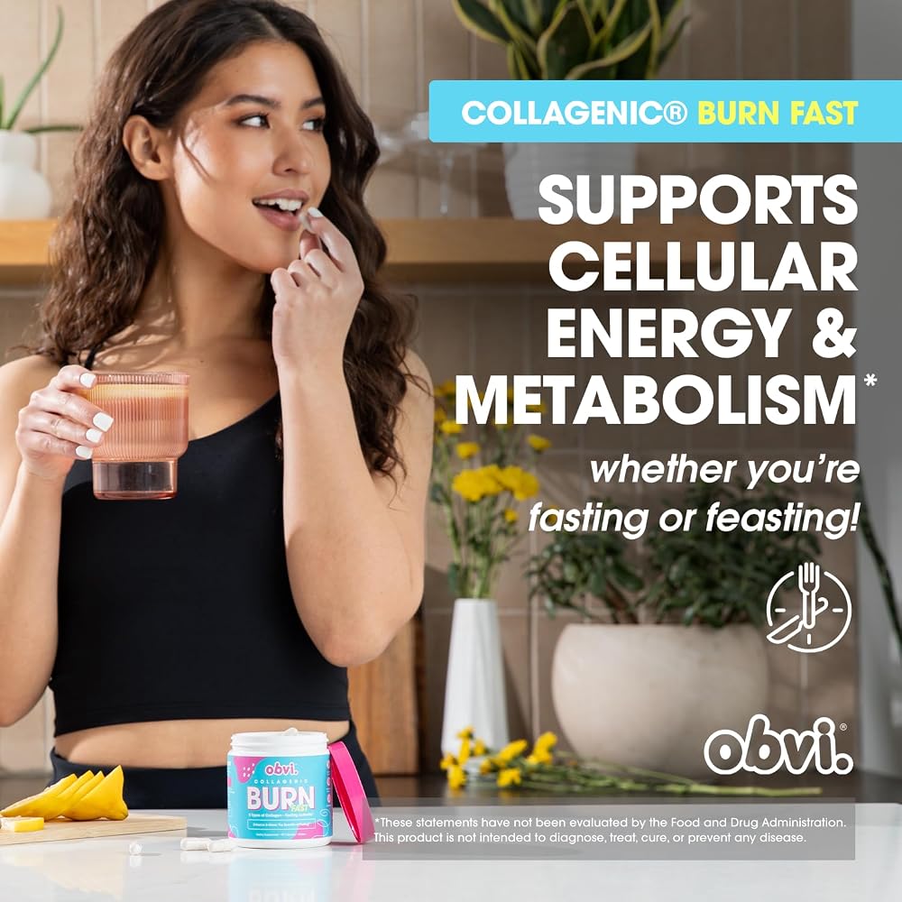 Obvi Multi Collagen Burn Fast Hydrolyzed Collagen - 30 Capsules - image 2