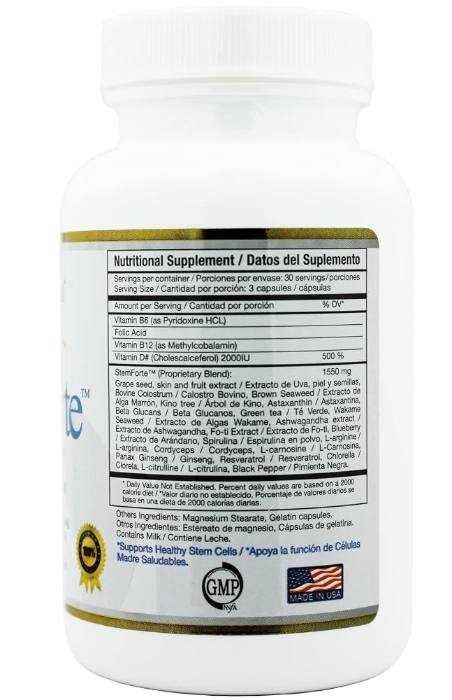 StemForte Plus Stem Cell Nutritional Supplement - 90 Capsules - image 4