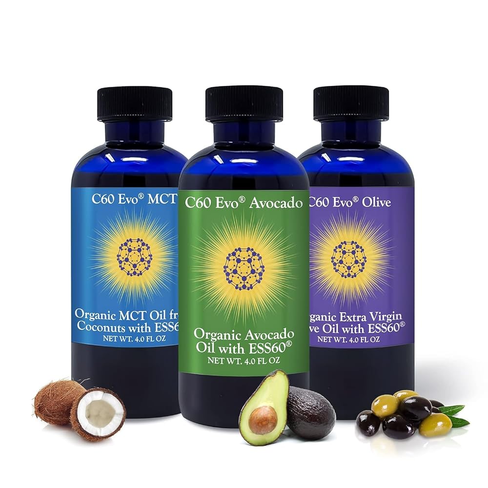 C60 Evo Pure ESS60 Organic Oil Sampler — 3 x 4 fl oz
