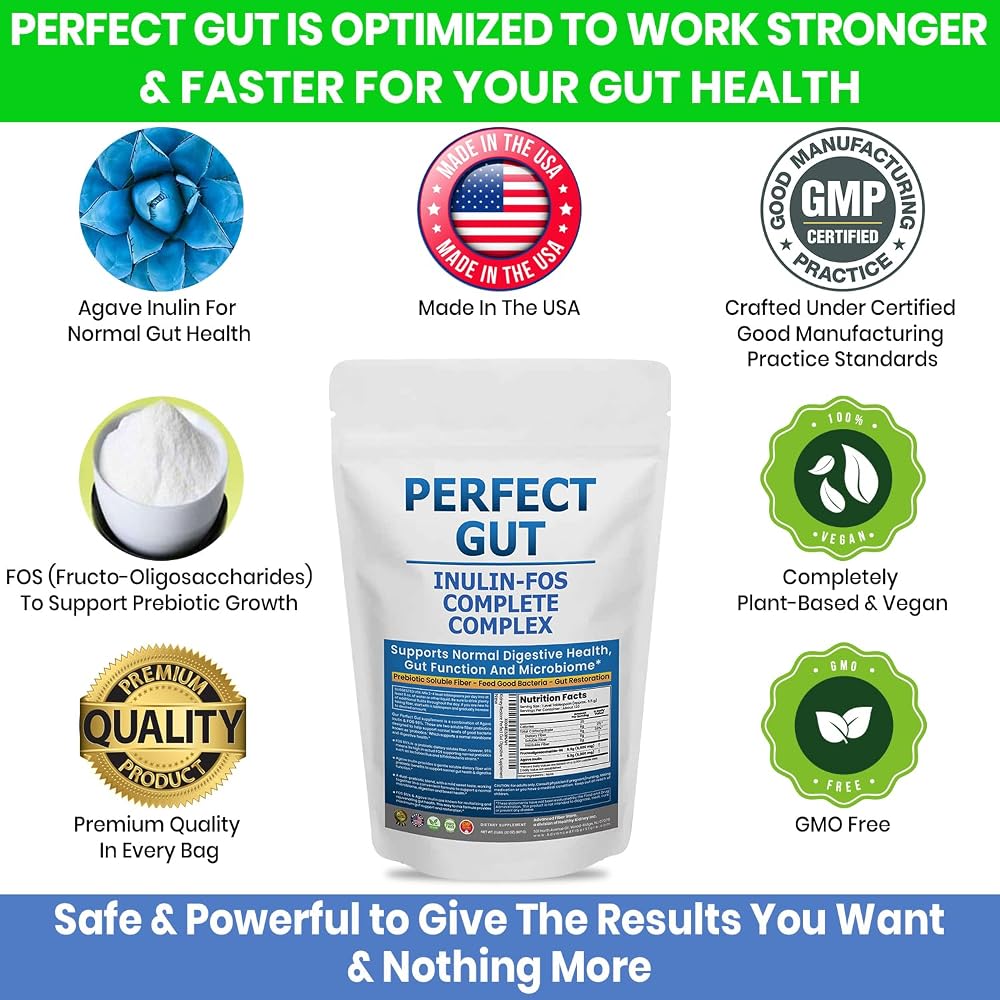 Kidney Restore Perfect Gut Inulin FOS Powder - 2 Pound - image 2