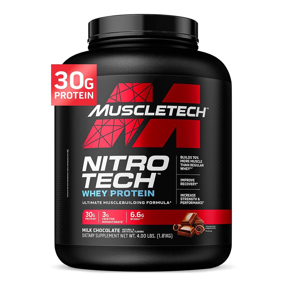 Muscletech Nitro-Tech & Vapor X5 Whey Protein & Pre-Workout Bundle - 40 Servings - image 2
