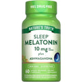 Nature's Truth Melatonin 10mg with Ashwagandha - 60 Capsules
