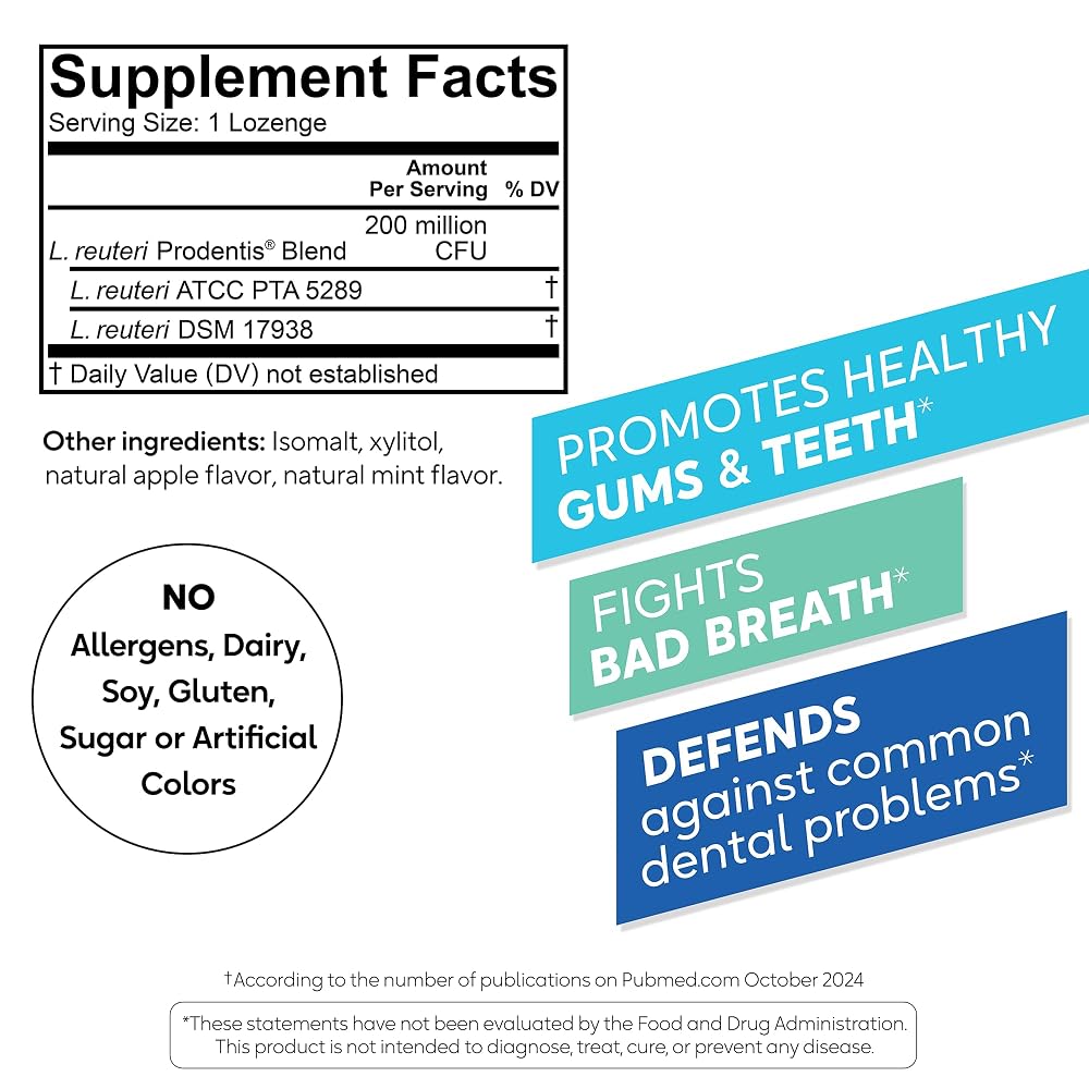 BioGaia Prodentis Oral Probiotics for Teeth & Gums - 90 Lozenges - image 9
