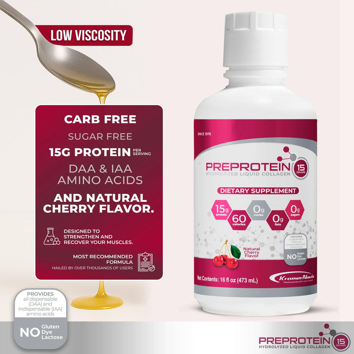 PreProtein 15 Liquid Hydrolyzed Collagen Peptides