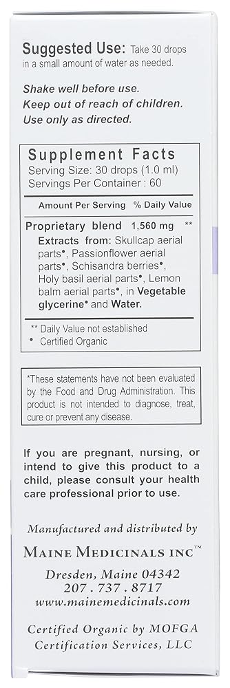 Maine Medicinals Relax + Restore Alcohol-Free Herbal Stress Support - 2 fl oz - image 3