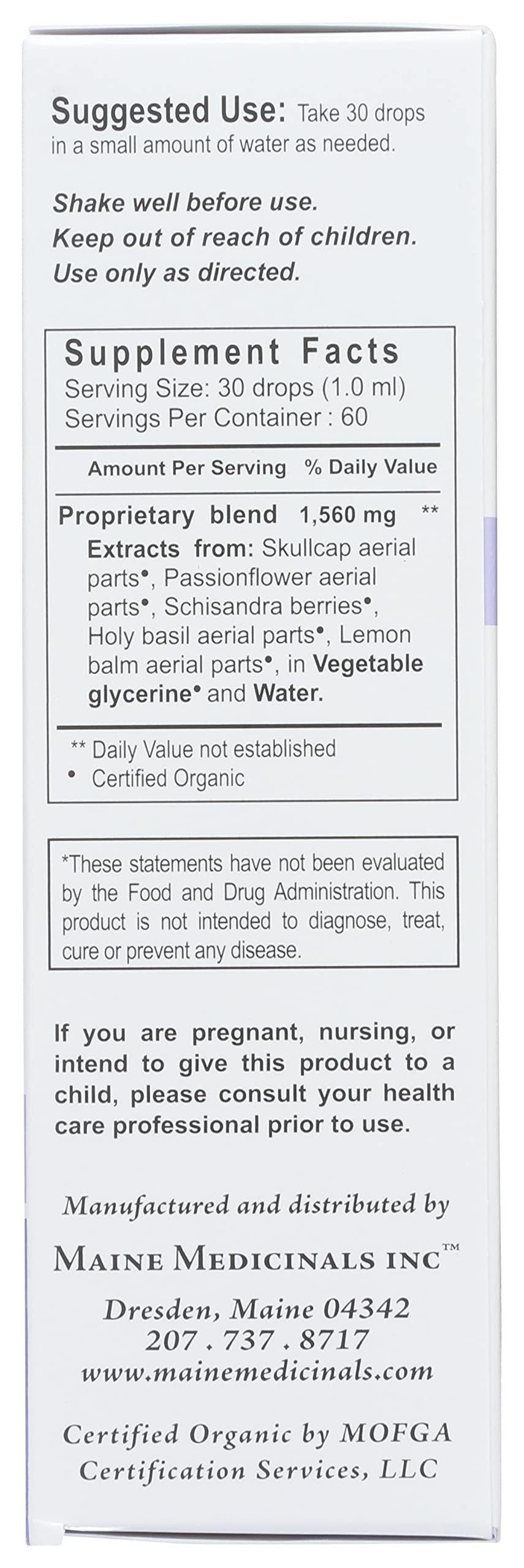 Maine Medicinals Relax + Restore Alcohol-Free Herbal Stress Support - 2 fl oz - image 3