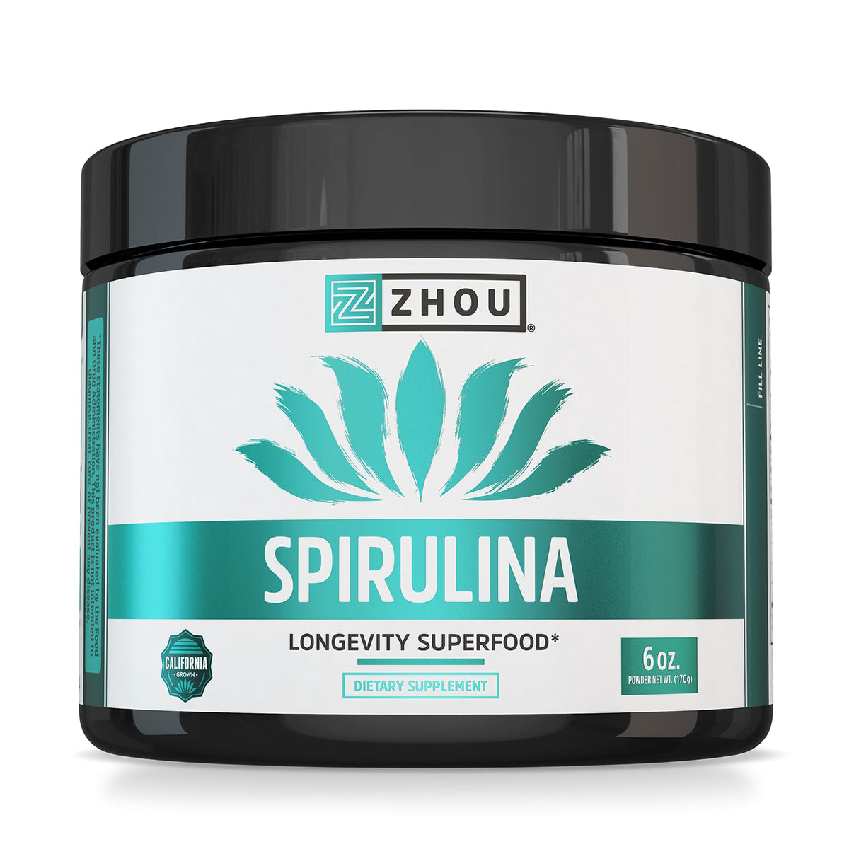 ZHOU Spirulina Powder Drink Mix for Smoothies - 6 oz - image 3