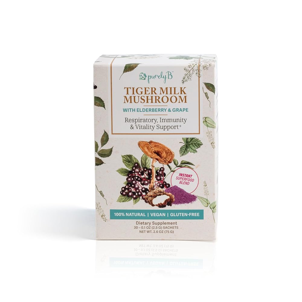 PurelyB Tiger Milk Mushroom Powder - 75g/30 Sachets
