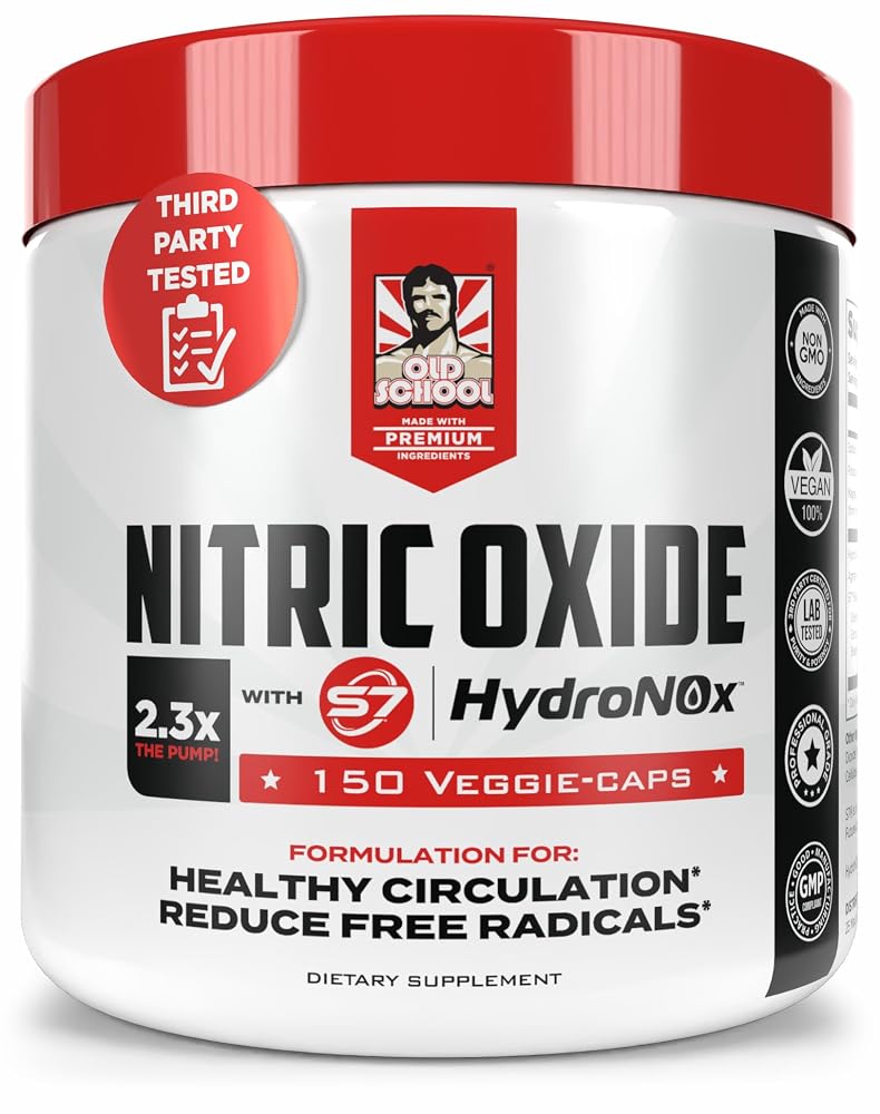 Old School Labs Nitric Oxide Booster for Circulation & Muscle Pump