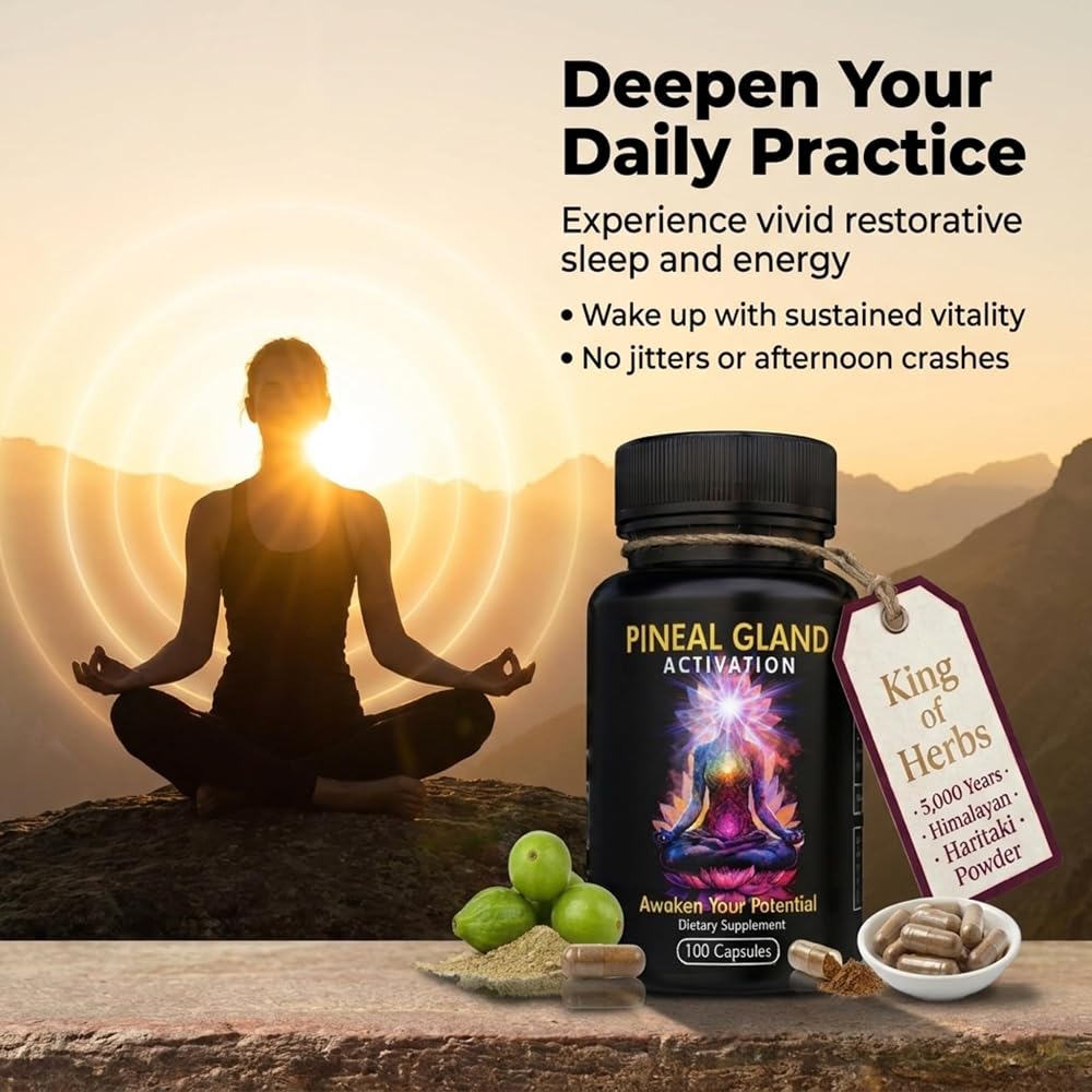 Kailash Herbals Haritaki Pineal Gland Activation Supplement - 100 Capsules - image 2