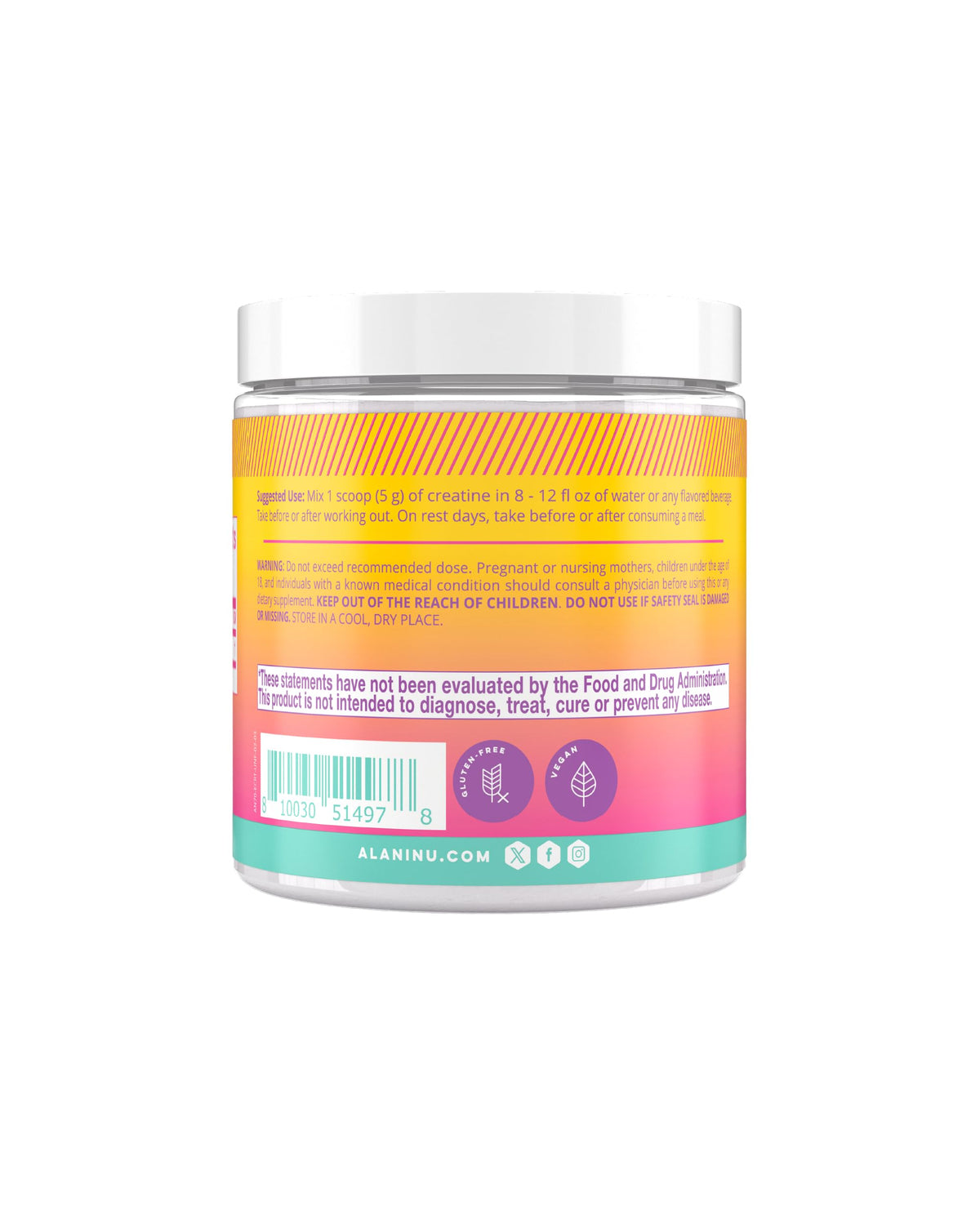 Alani Nu Creatine Monohydrate Powder Unflavored - 30 Servings - image 3