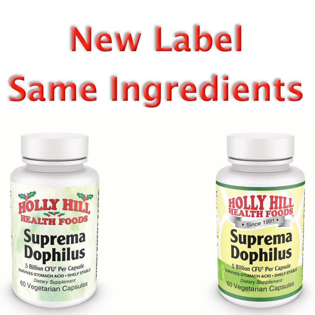 Holly Hill Health Foods Suprema Dophilus Probiotic - 60 Vegetarian Capsules - image 3