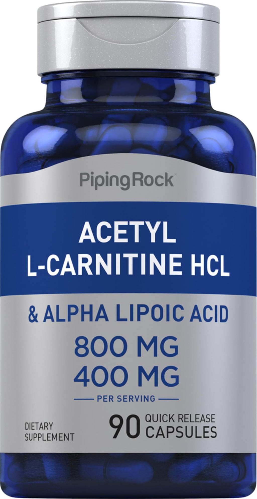 Piping Rock Acetyl L-Carnitine and Alpha Lipoic Acid - 90 Capsules