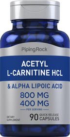 Piping Rock Acetyl L-Carnitine and Alpha Lipoic Acid - 90 Capsules