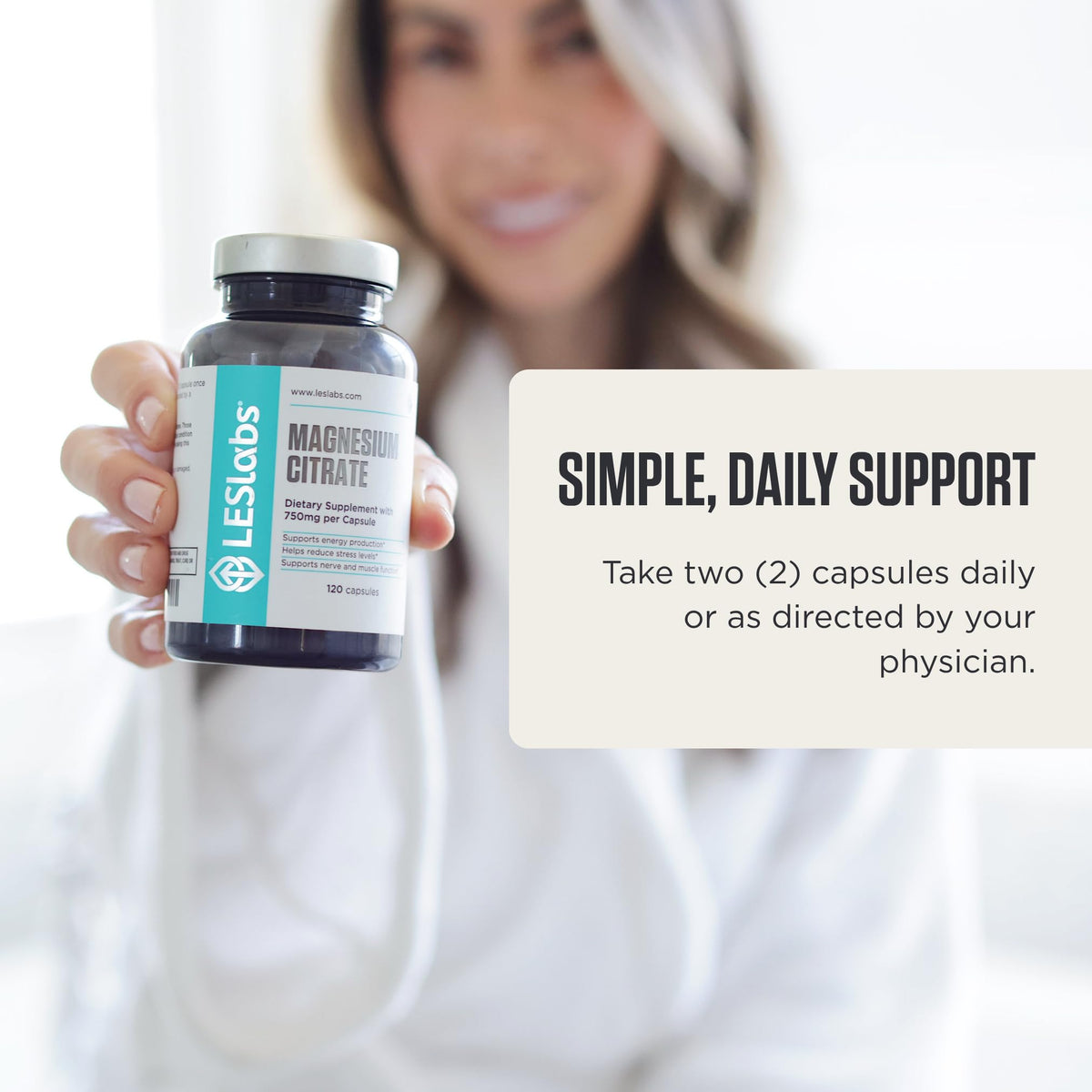 LES Labs Magnesium Citrate Supplement - 120 Capsules - image 6