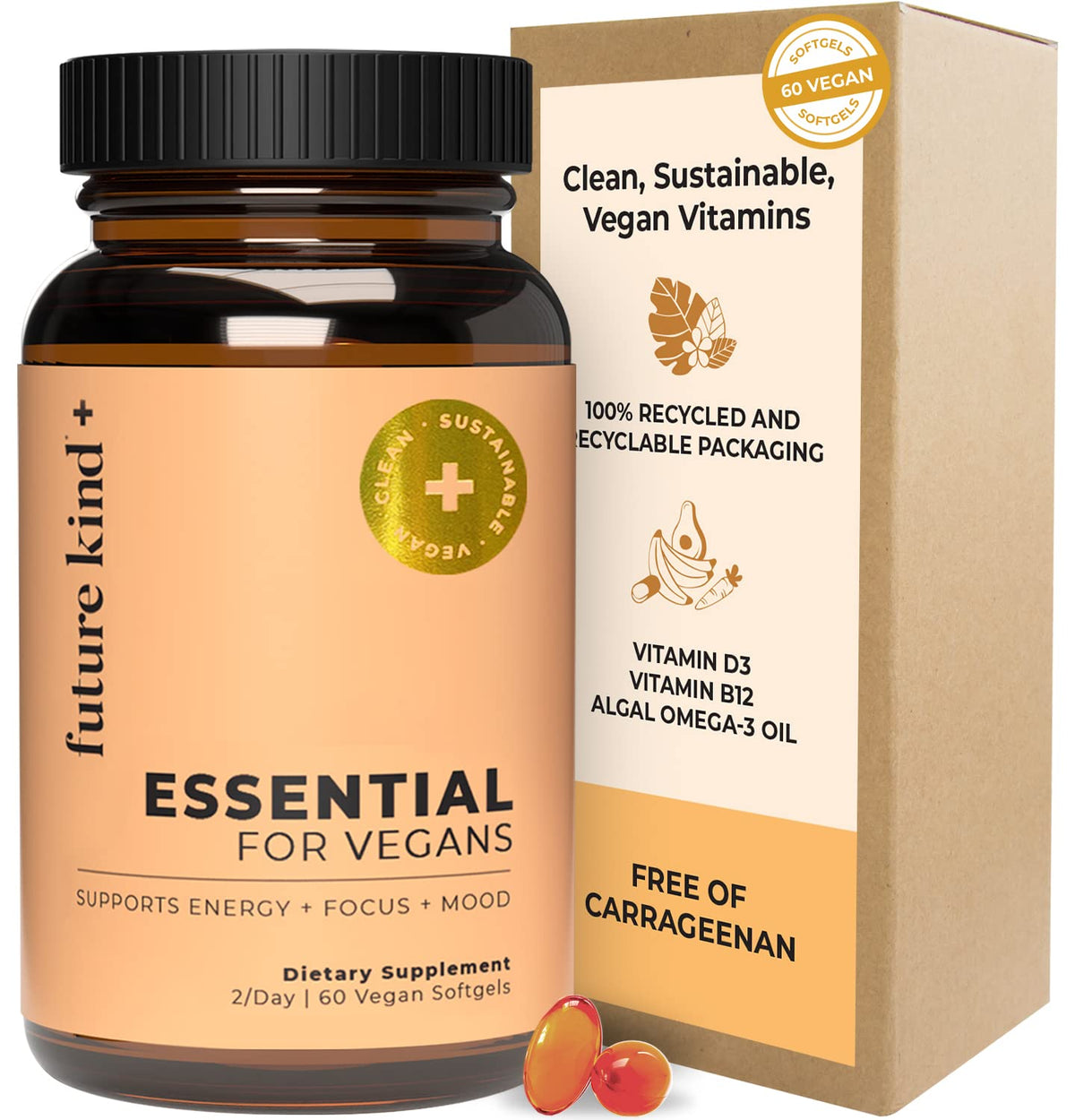 Future Kind 3-in-1 Daily Multivitamin for Women & Men - 60 Softgels