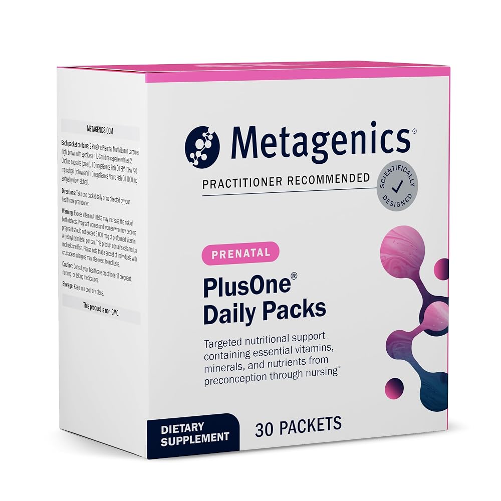 Metagenics PlusOne Prenatal Vitamins with DHA & Folate - 30 Packets