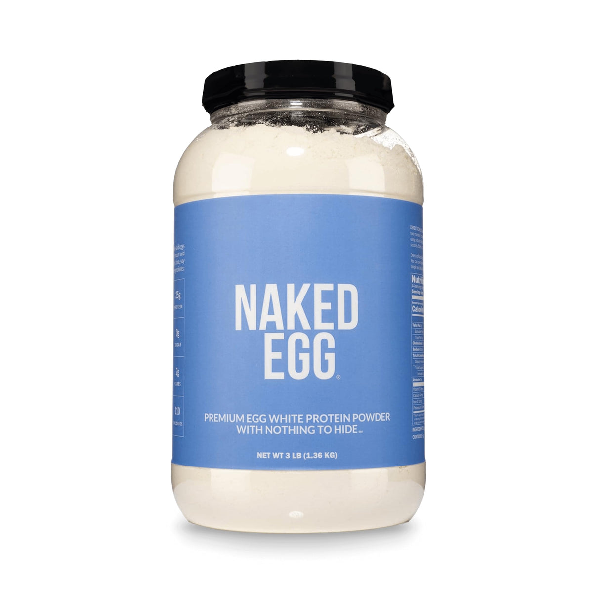 NAKED Egg White Protein Powder Unflavored - 3 Pounds