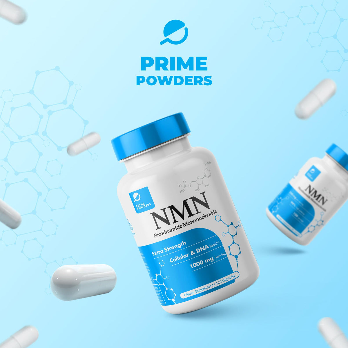 Prime Powders NMN Capsules 1000mg Nicotinamide Mononucleotide - 120 Count - image 6
