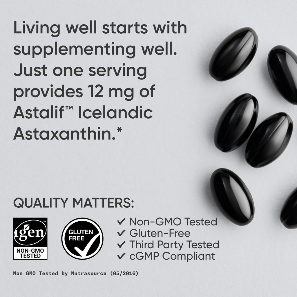 Sports Research Icelandic Astaxanthin 12mg - 60 Softgels - image 4