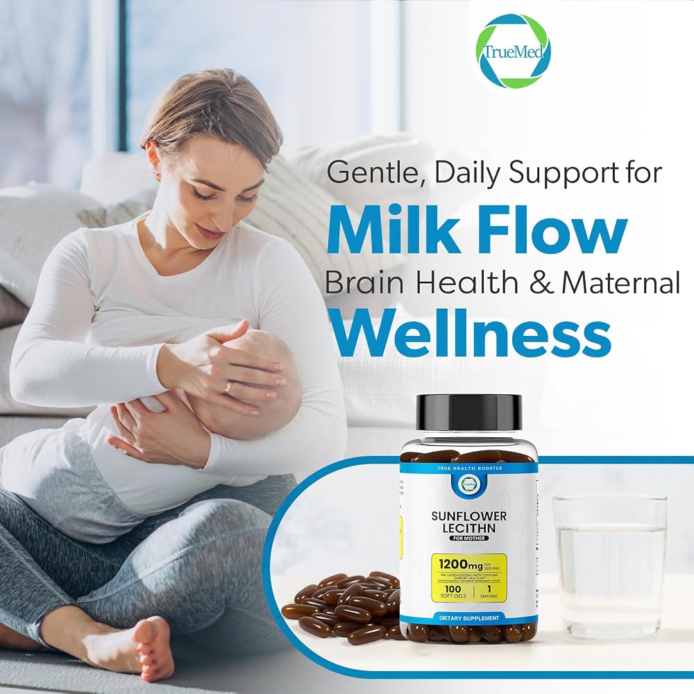 TRUEMED Organic Sunflower Lecithin Breastfeeding Supplement