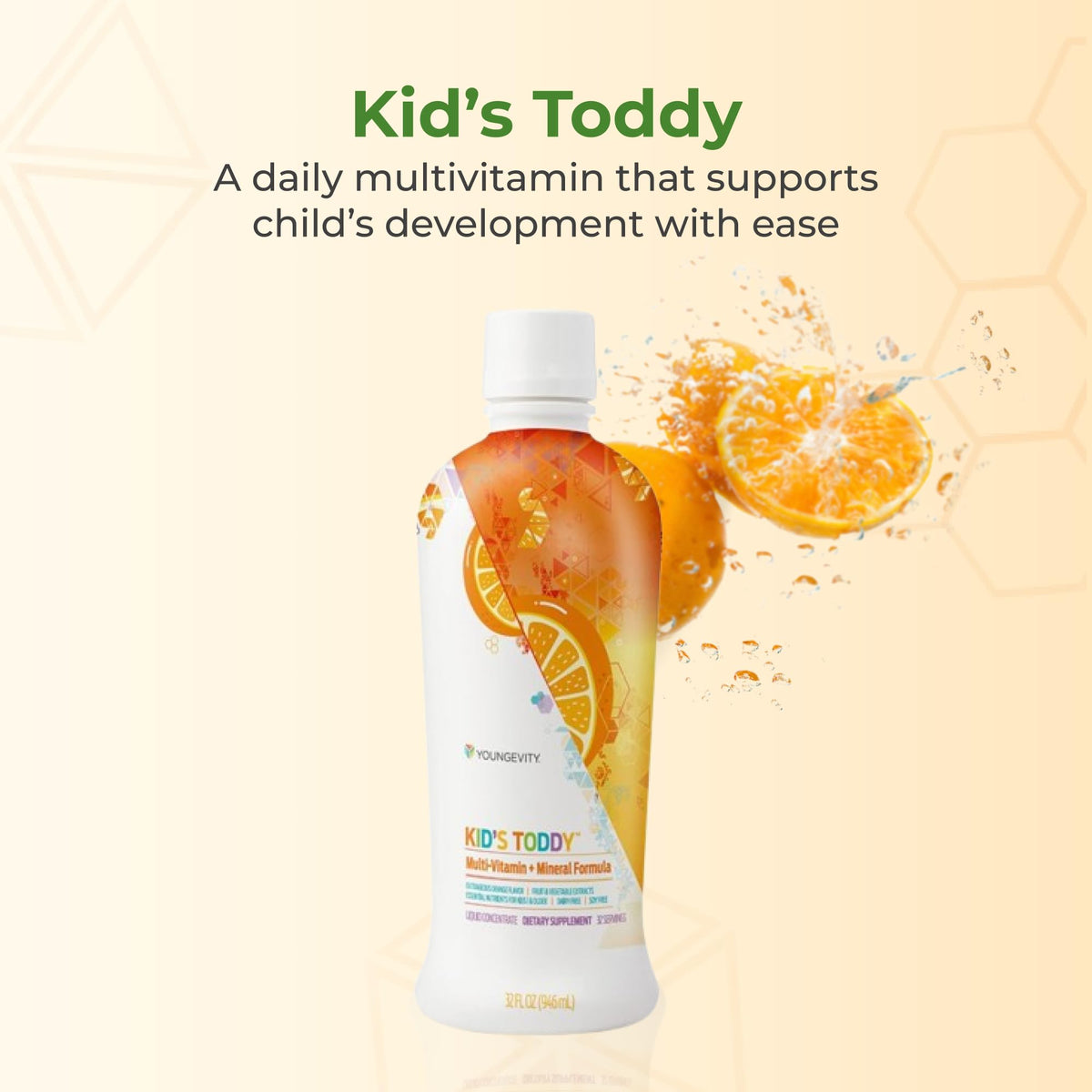 Youngevity Kid's Toddy Liquid Multivitamin Orange - 32 oz (2 Pack) - image 2