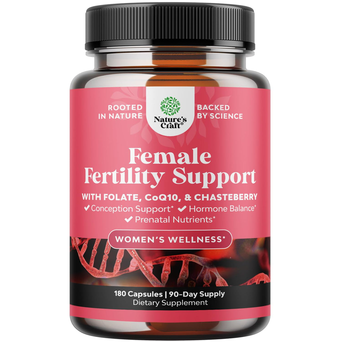 Natures Craft Female Fertility Support Capsules - 180 Count