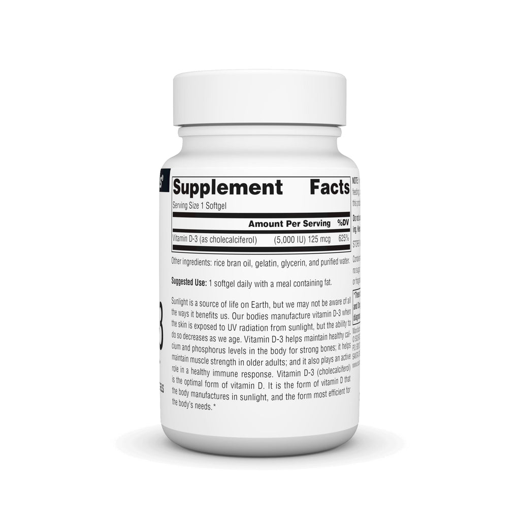 Source Naturals Vitamin D-3 1000 IU - 200 Softgels - image 2