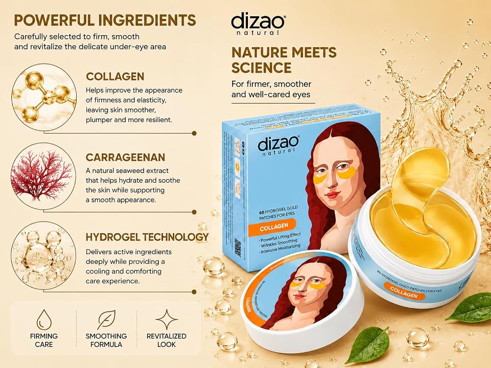 Dizao Collagen Under Eye Patches, Firming & Smoothing - 60 Patches - image 4