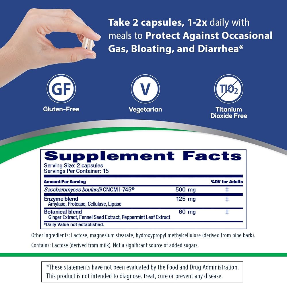 Florastor Advanced Gas and Bloat Probiotic
