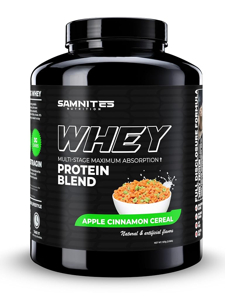 Samnites Nutrition Whey Protein Blend Apple Cinnamon - 1.9 lb