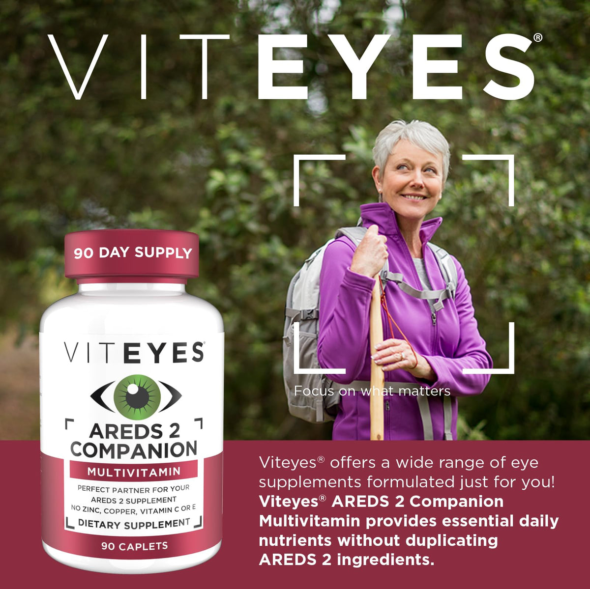 Viteyes Classic AREDS 2 Companion Multivitamin - 90 Capsules - image 2