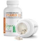 Bronson Vitamin D3 10,000 IU USDA Organic - 360 Tablets - image 5