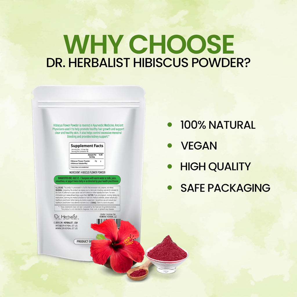 Dr. HERBALIST Hibiscus Powder - 200g - image 4