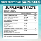 VITBOOST Elderberry Immune Support Supplement 8-in-1 Formula